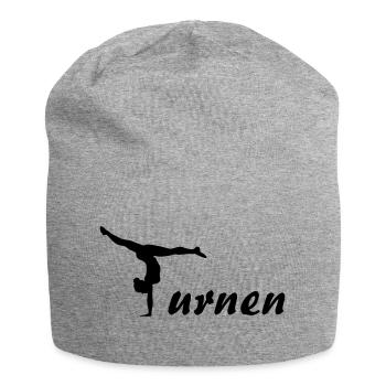 Turnen, Turnerin - Jersey-Beanie - Grau meliert - Vorne
