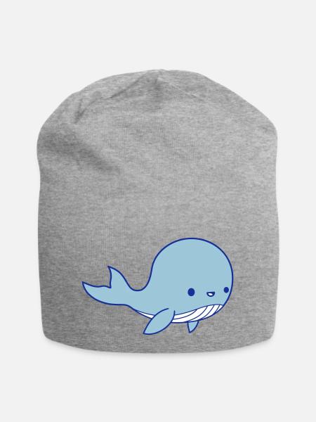 Wal Baby Clipart - Jersey-Beanie - Grau meliert