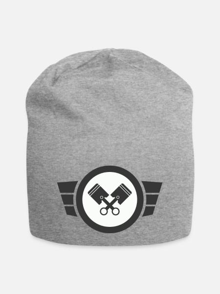 Zweitakt Liebe - Simson Retro Logo Design - Jersey-Beanie - Grau meliert