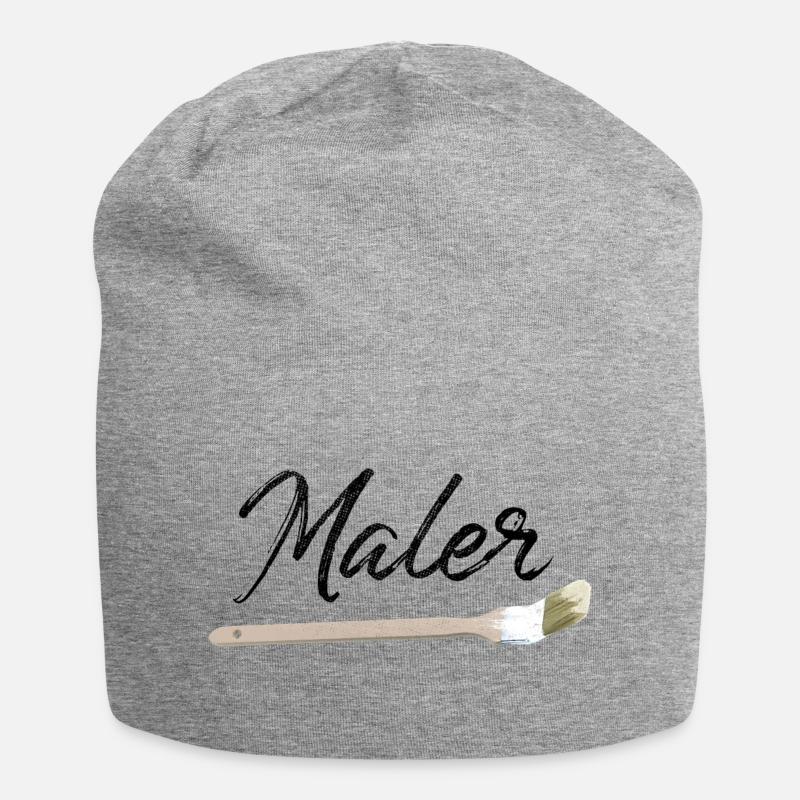 Maler - Jersey-Beanie - Grau meliert