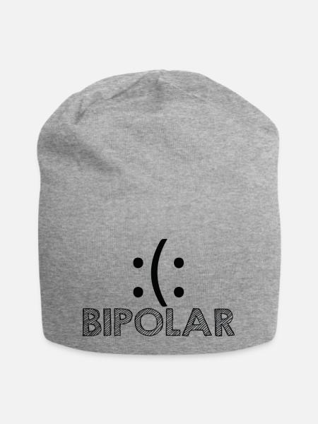 Bipolar Mental Health - Jersey-Beanie - Grau meliert