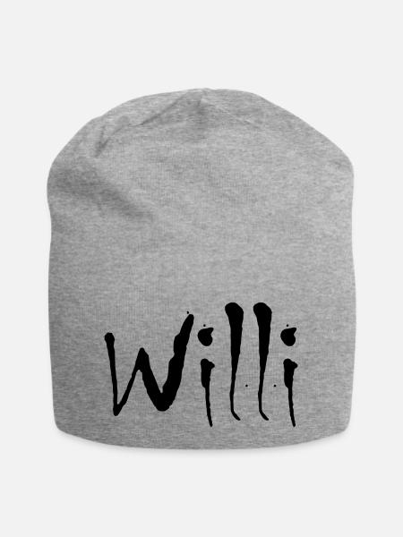 willi - Jersey-Beanie - Grau meliert