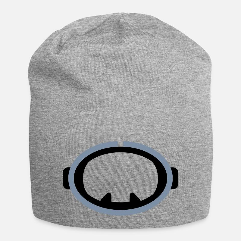 Retro Diving Logo - Jersey Beanie - heather grey
