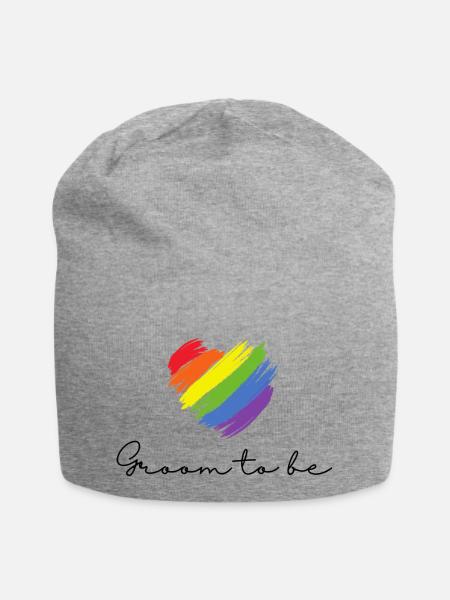 Groom to be - Pride Edition - Jersey-Beanie - Grau meliert