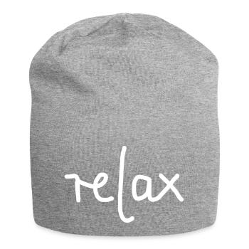 Relax 1 - Jersey Beanie - heather grey - Front