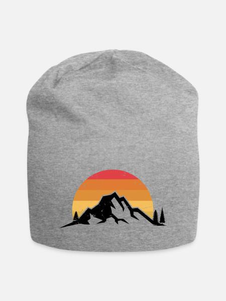Sunset Ridge Silhouette - Jersey-Beanie - Grau meliert