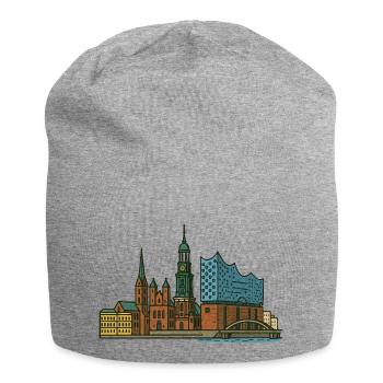Horizon de Hambourg - Bonnet en jersey - gris chiné - Devant