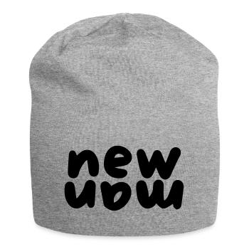 Neuer Mensch - Jersey-Beanie - Grau meliert - Vorne