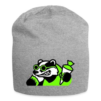 Icône de la rentrée scolaire de Badger Cool - Bonnet en jersey - gris chiné - Devant