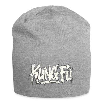 Kung Fu Handschrift Graffiti - Jersey-Beanie - Grau meliert - Vorne
