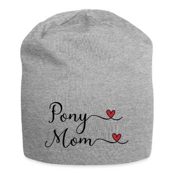 Pony Mama - Jersey-Beanie - Grau meliert - Vorne