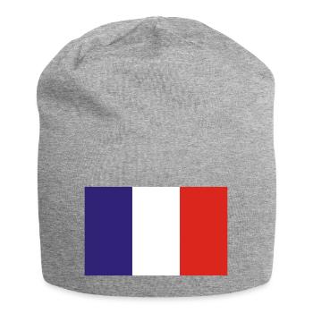 Frankreich - Jersey-Beanie - Grau meliert - Vorne
