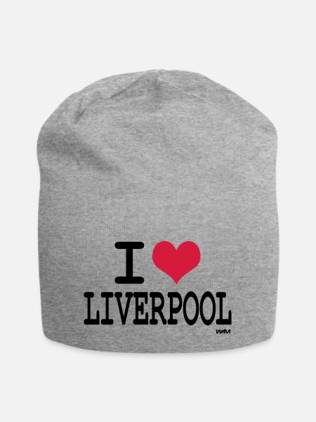 j'aime liverpool par wam - Bonnet en jersey - gris chiné