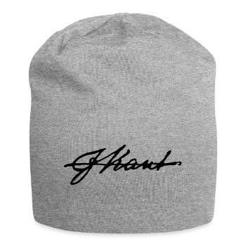 Immanuel Kant Unterschrift - Jersey-Beanie - Grau meliert - Vorne