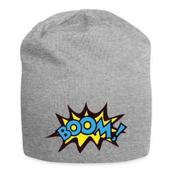 Boom! - Jersey Beanie - heather grey - Front