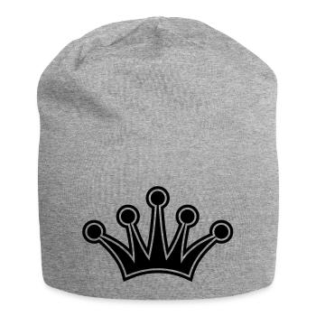 Crown - Jersey Beanie - heather grey - Front