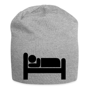 Schlafen - Jersey-Beanie - Grau meliert - Vorne