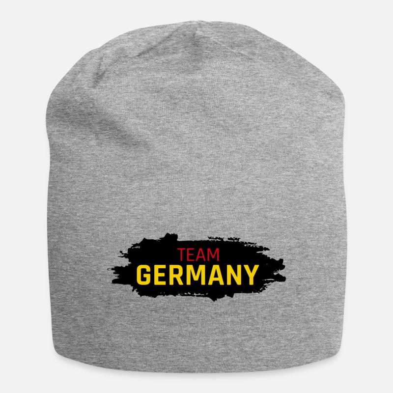Team Germany Button - Jersey-Beanie - Grau meliert