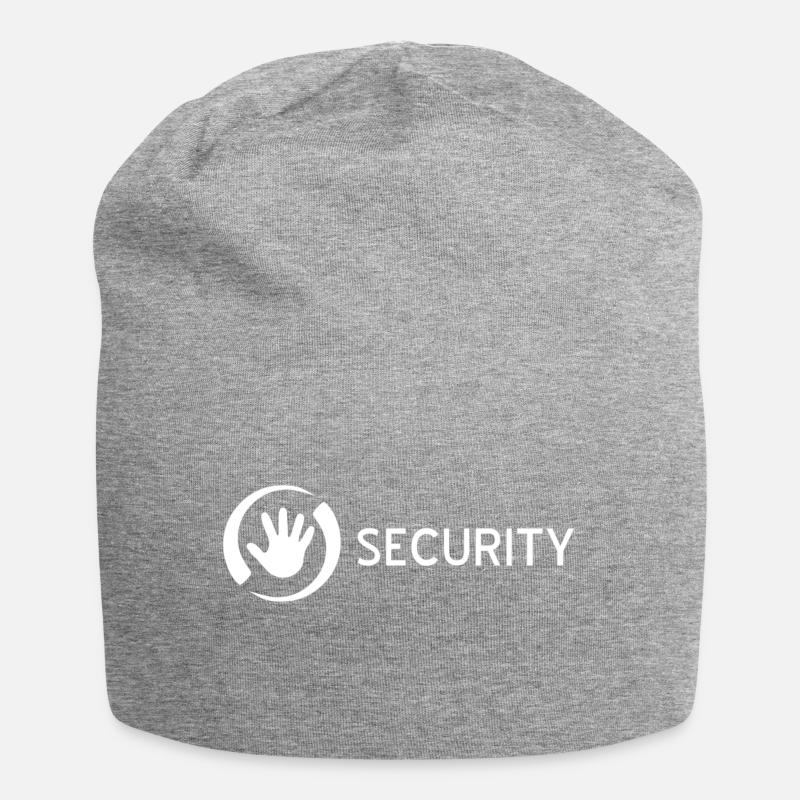 security - Jersey-Beanie - Grau meliert