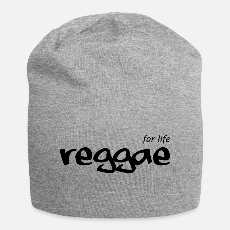 REGGAE for life - Jersey Beanie - heather grey