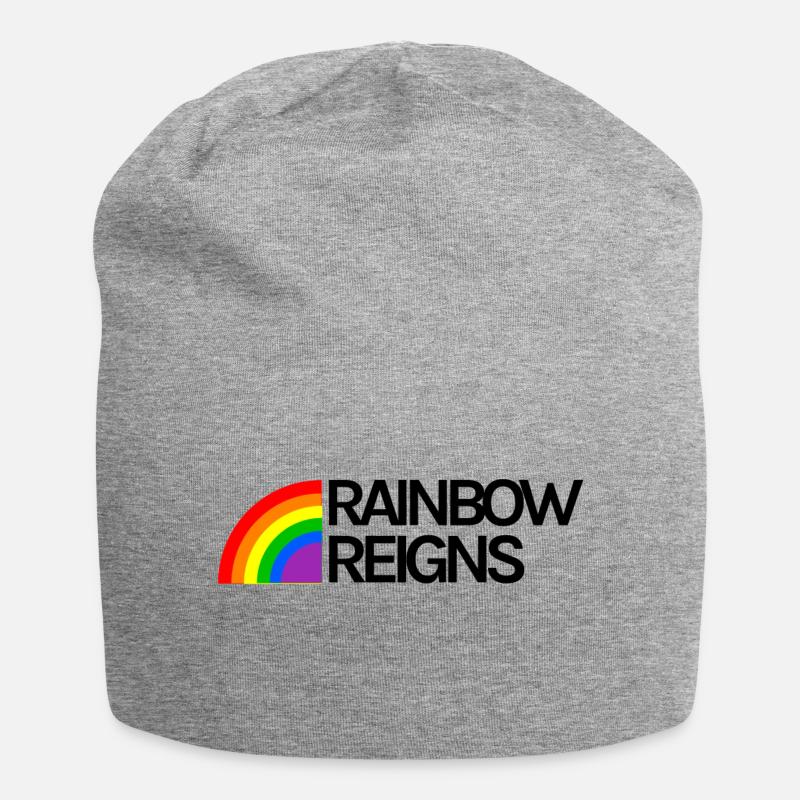 Rainbow Reigns LGBT Gay Pride - Jersey-Beanie - Grau meliert