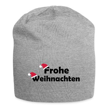Joyeux Noël - Bonnet en jersey - gris chiné - Devant