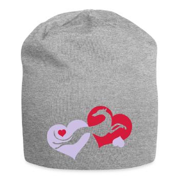 levrier_valentin2 - Jersey Beanie - heather grey - Front