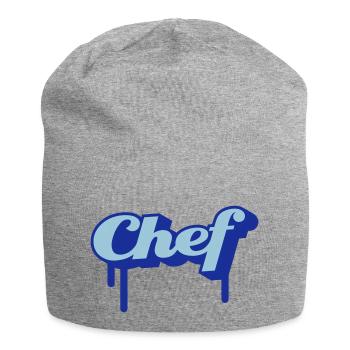 chef - Jersey-Beanie - Grau meliert - Vorne