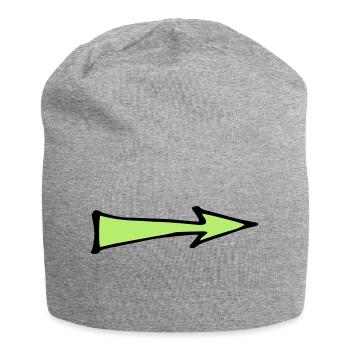 Green Arrow - Jersey Beanie - heather grey - Front