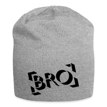 BRO Stamp - Bonnet en jersey - gris chiné - Devant