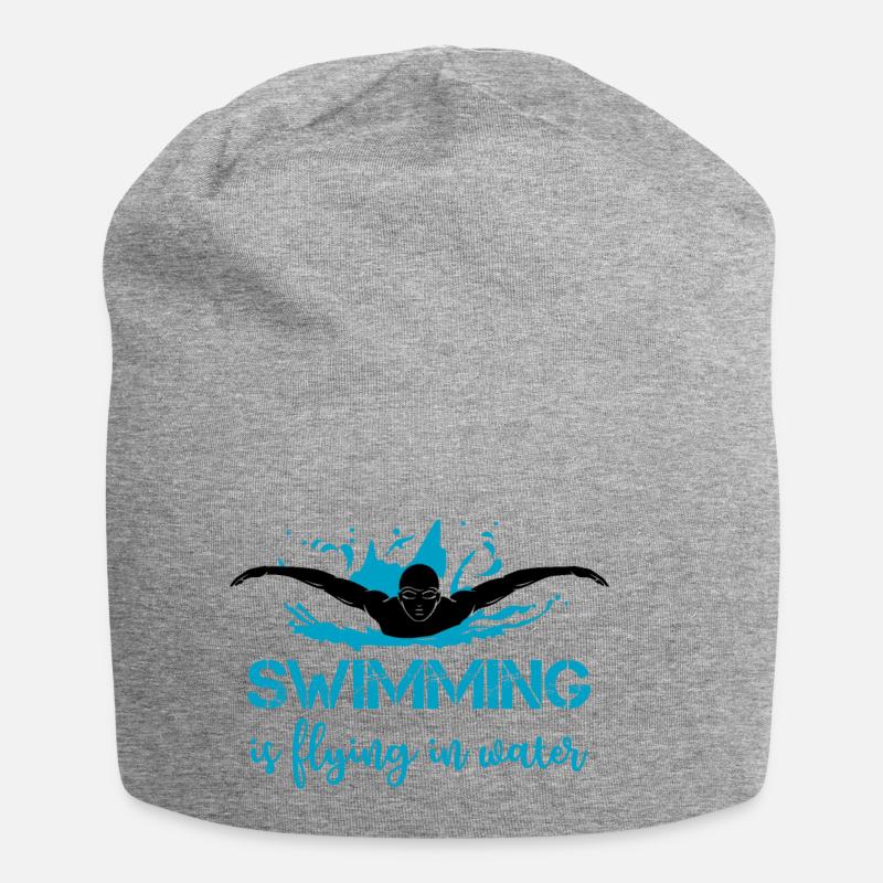 Natation - Bonnet en jersey - gris chiné