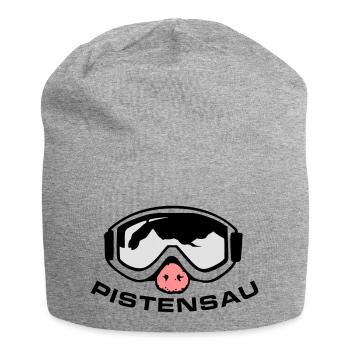 pistensau3c - Jersey-Beanie - Grau meliert - Vorne
