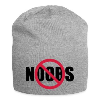Aucun signe de noobs interdit - Bonnet en jersey - gris chiné - Devant