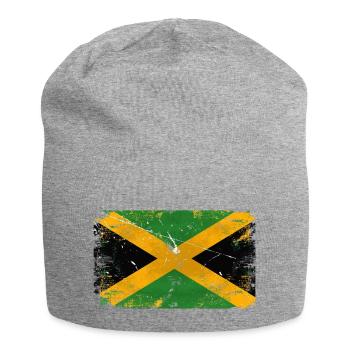 Jamaica Vintage Flag - Jersey-Beanie - Grau meliert - Vorne