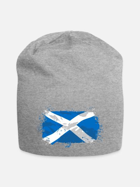 Scotland Flag - Jersey-Beanie - Grau meliert