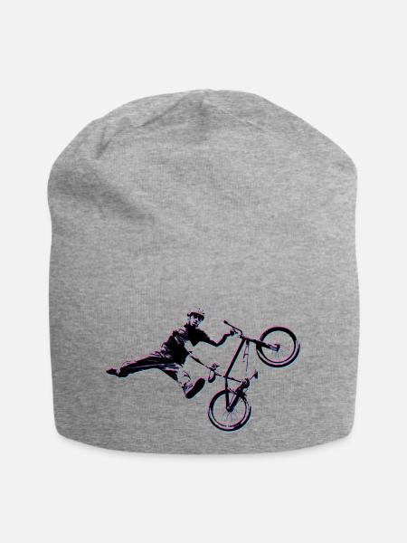 BMX DIRT JUMP INDIAN AIR SEATGRAB SILHOUETTE - Jersey-Beanie - Grau meliert