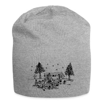 Swedish shelter - Jersey Beanie - heather grey - Front