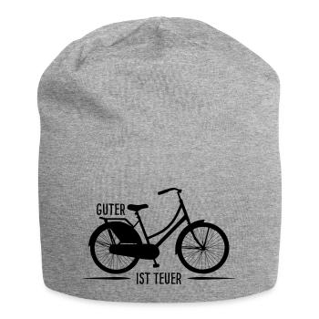 Guter Rad ist teuer - Jersey-Beanie - Grau meliert - Vorne