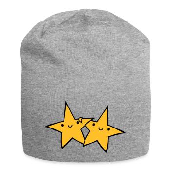 2 paires d’astérisques - Bonnet en jersey - gris chiné - Devant