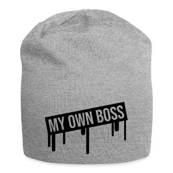 Mon propre patron - Bonnet en jersey - gris chiné - Devant