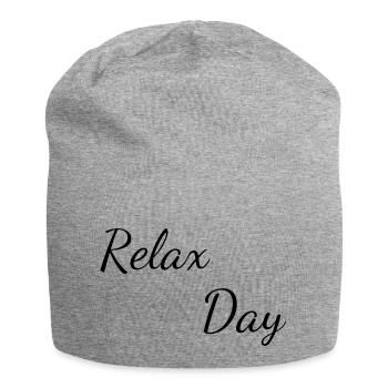 Relax day - Bonnet en jersey - gris chiné - Devant