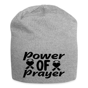 Le pouvoir de la prière - Bonnet en jersey - gris chiné - Devant