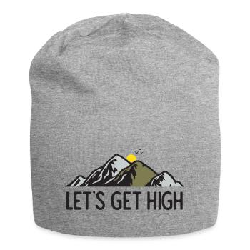 Montagnes - Let’s Get High - Bonnet en jersey - gris chiné - Devant