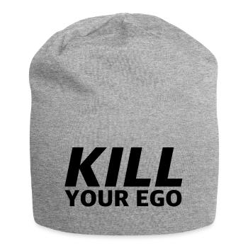 Tuez votre ego | dictons drôles, sarcasmes - Bonnet en jersey - gris chiné - Devant