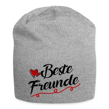 beste freunde - Jersey-Beanie - Grau meliert - Vorne