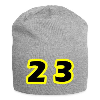 Symbole du chiffre 23 - Bonnet en jersey - gris chiné - Devant