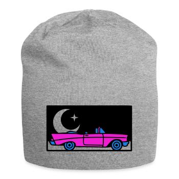 Graphisme décapotable rétro des années 80 - Bonnet en jersey - gris chiné - Devant