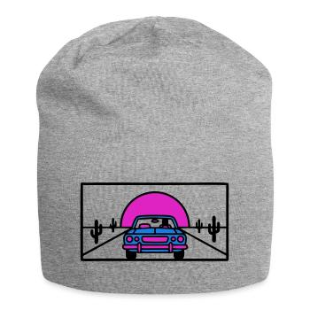 Desert Highway Car Logo - Jersey Beanie - heather grey - Front