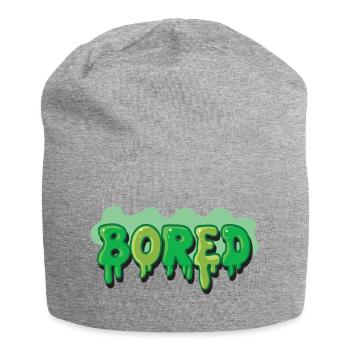 Graffiti Bored Slime Font - Jersey Beanie - heather grey - Front
