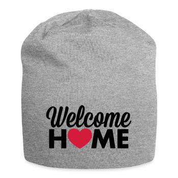 Coeur de Welcome Home - Bonnet en jersey - gris chiné - Devant